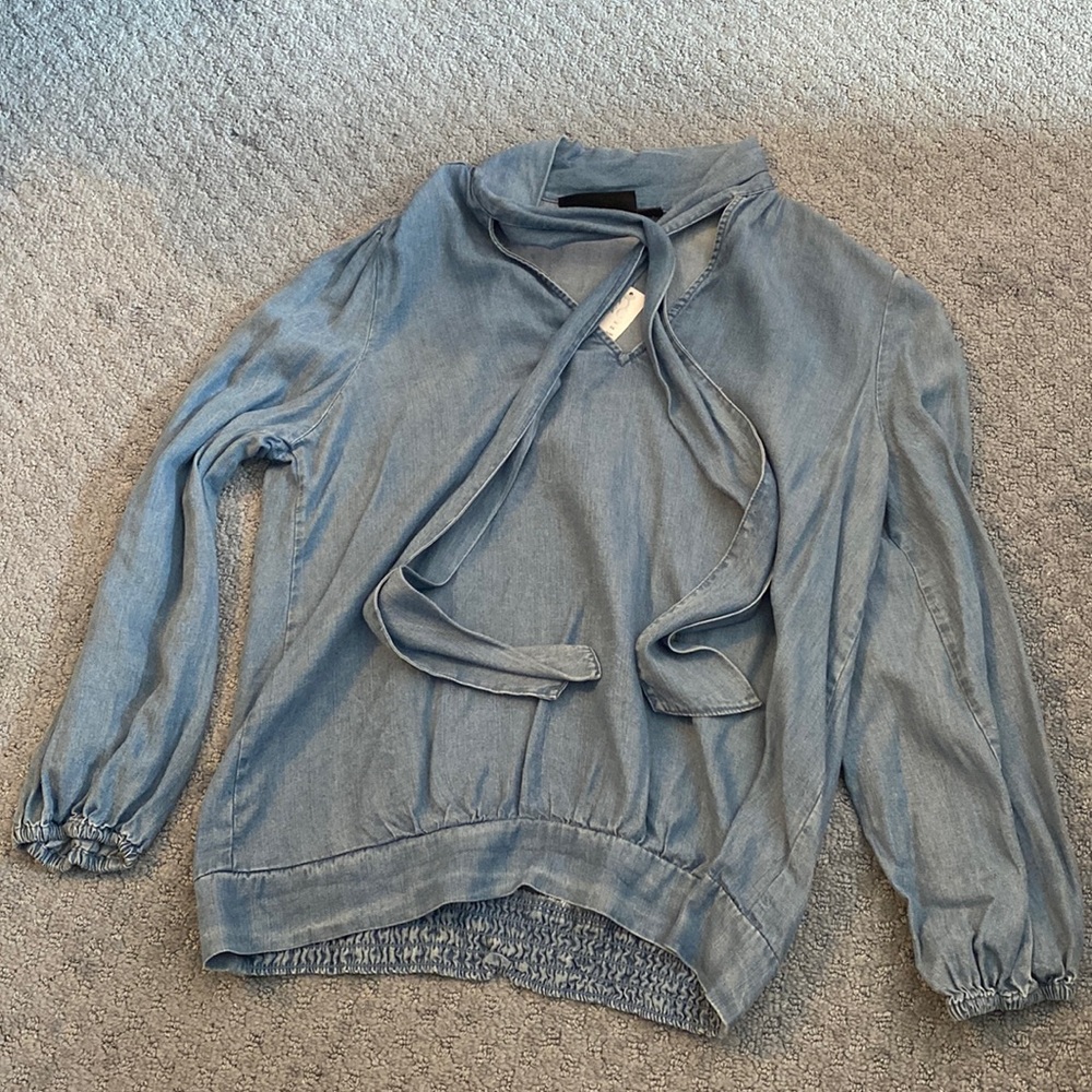 NY&C Jean top with bow